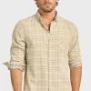 Hot Academy Brand Bolton Check Cord Shirt