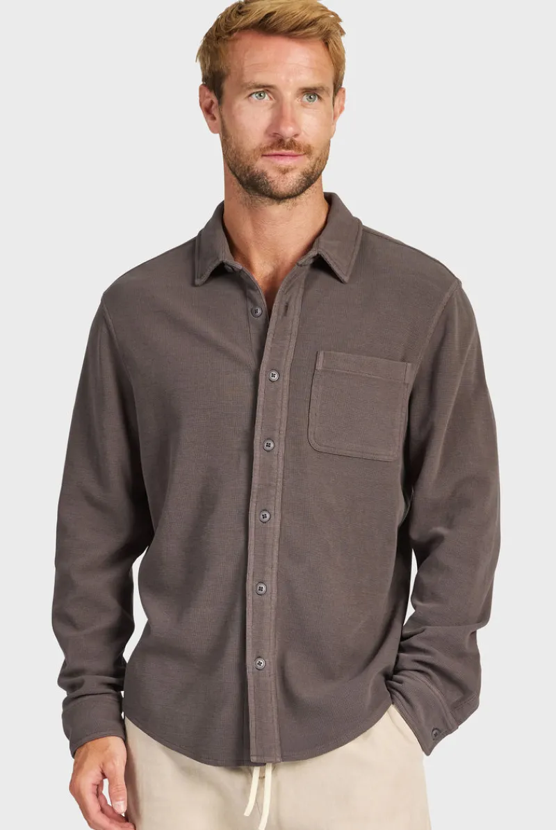 Discount Academy Brand Carlos Cotton Waffle Shirt