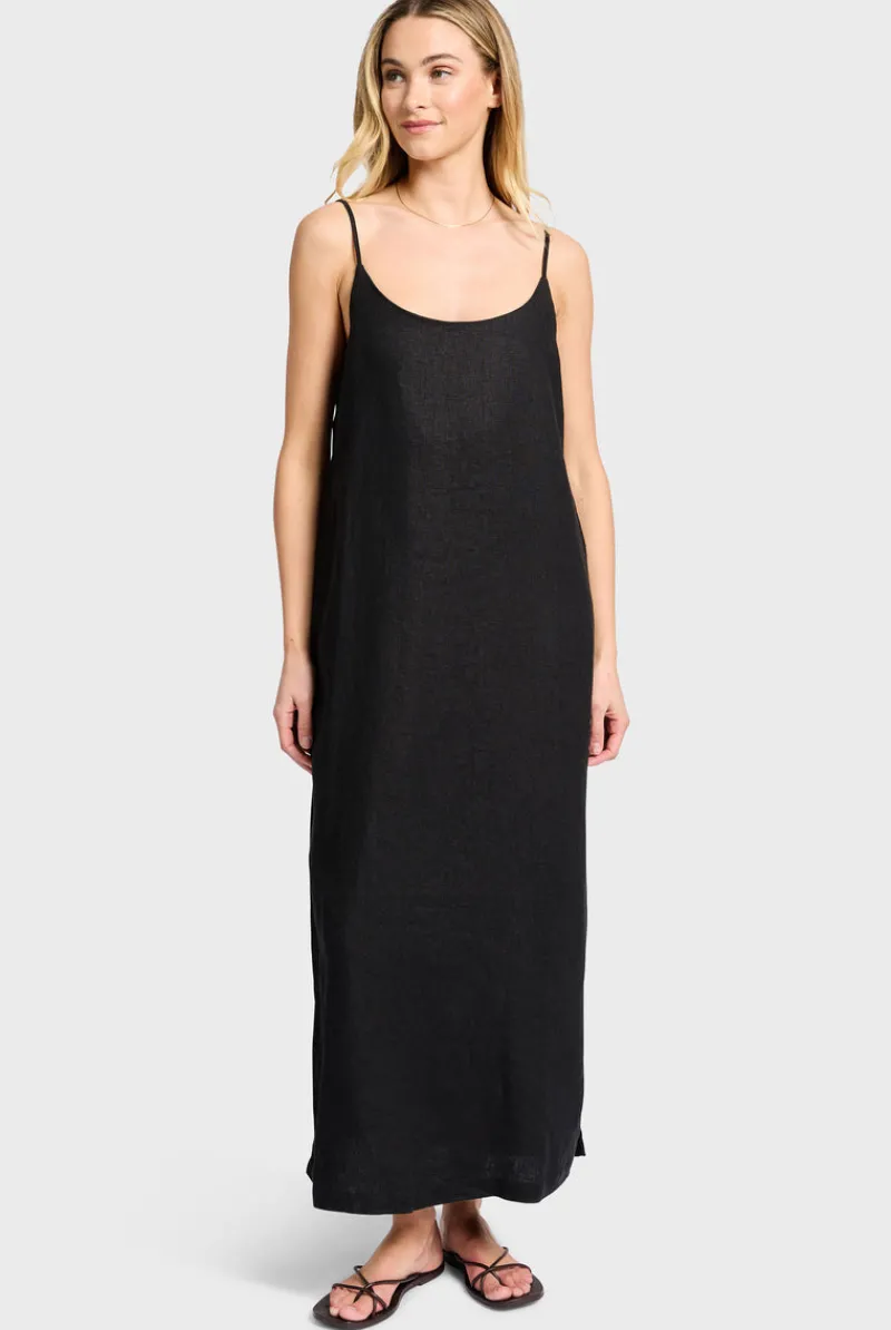 New Academy Brand Essential Linen Slip Dress