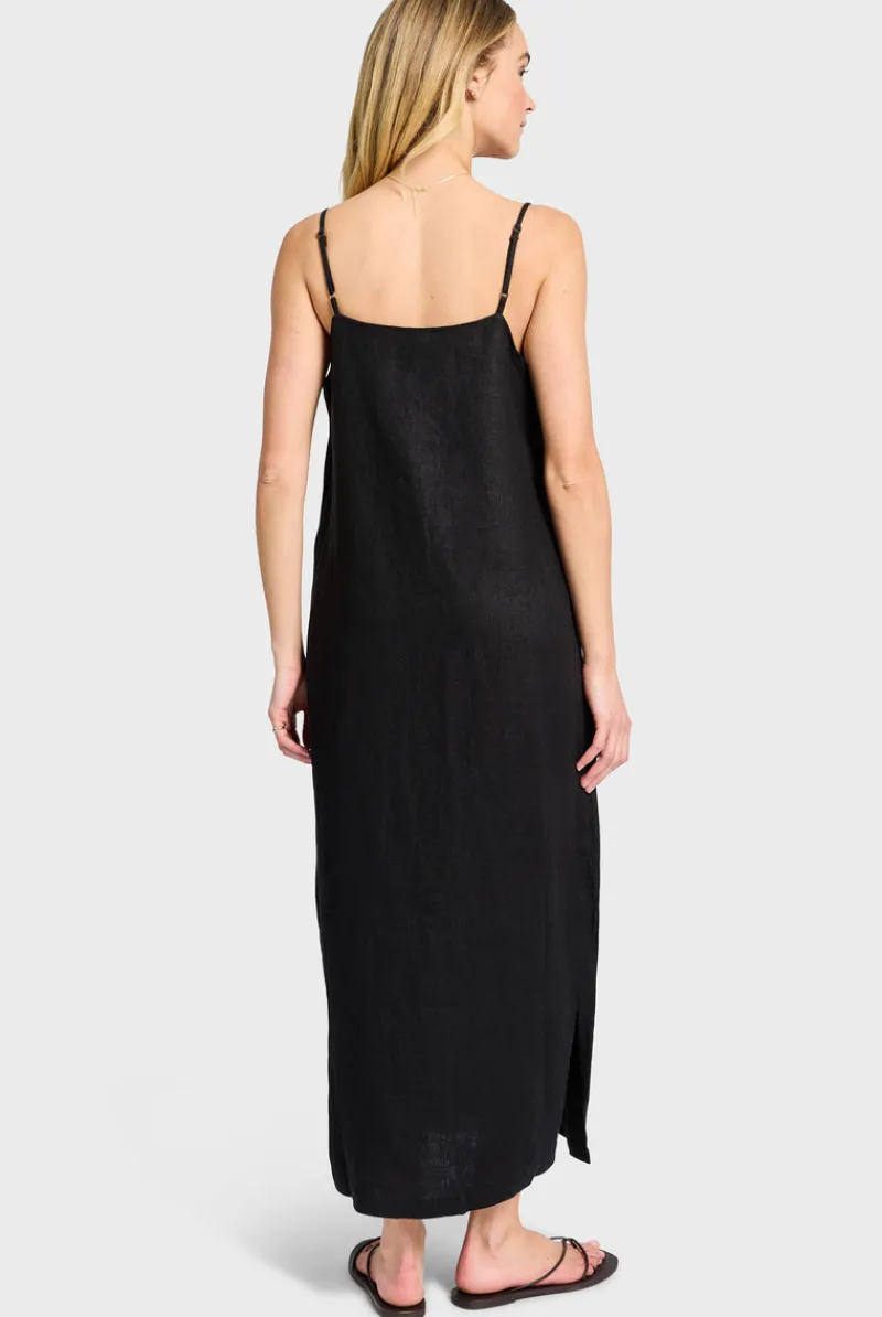 New Academy Brand Essential Linen Slip Dress