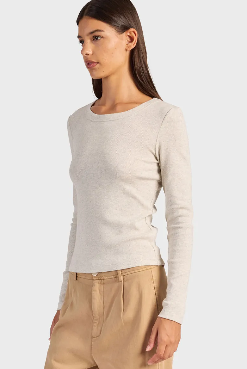 Sale Academy Brand Essential Rib Long Sleeve
