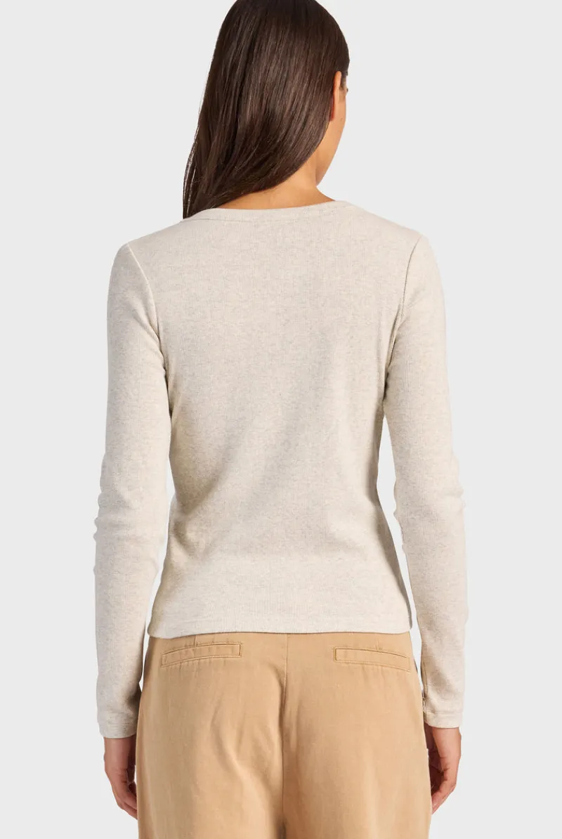 Sale Academy Brand Essential Rib Long Sleeve