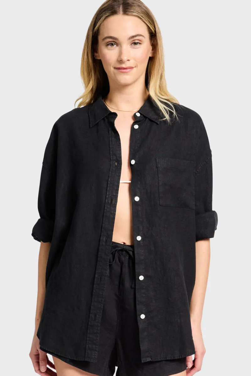 Hot Academy Brand Hampton Linen Shirt