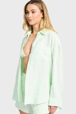 Sale Academy Brand Hampton Linen Shirt