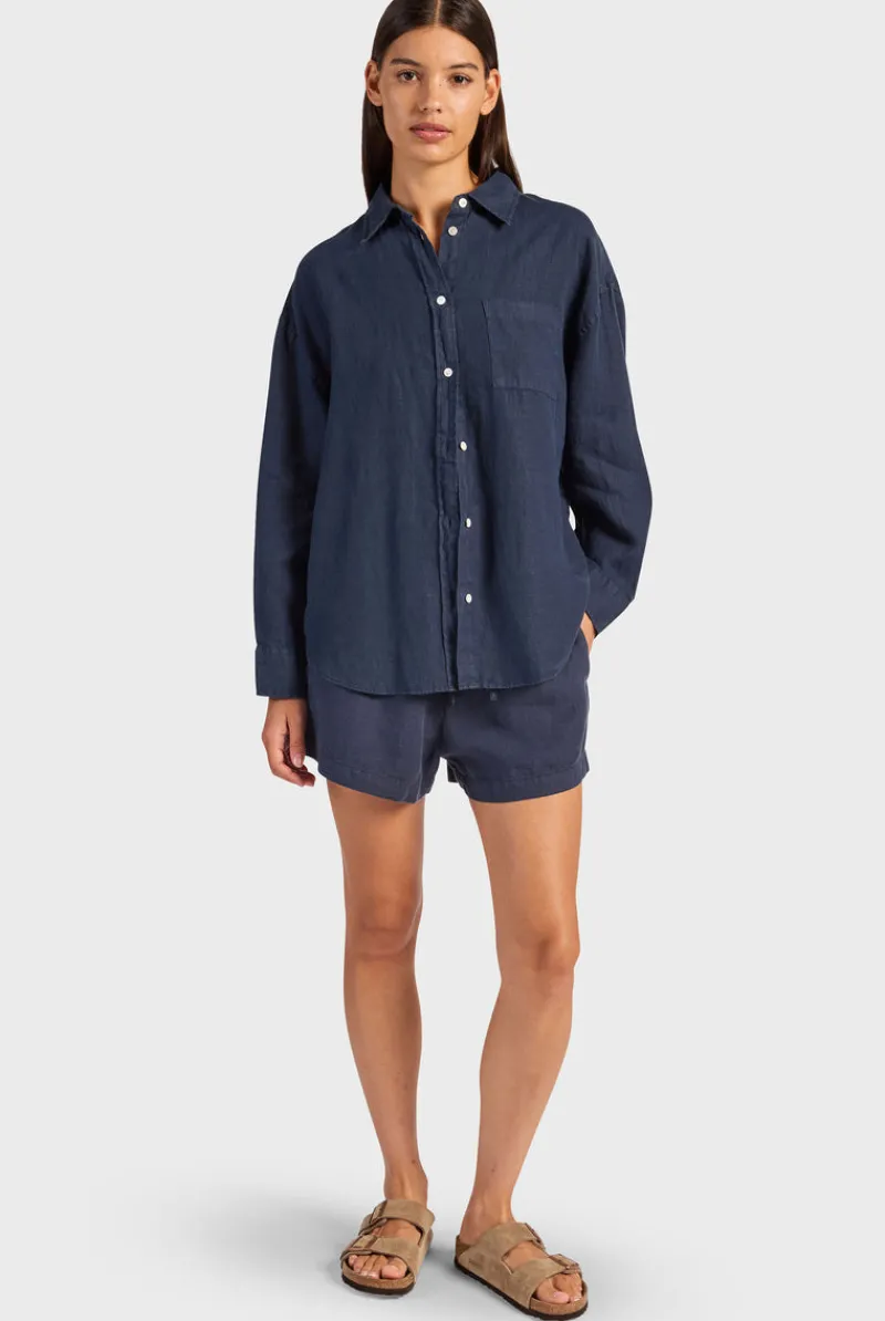 Discount Academy Brand Hampton Linen Shirt