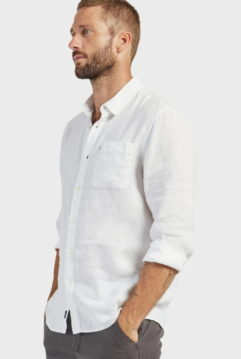 Sale Academy Brand Hampton Linen Shirt