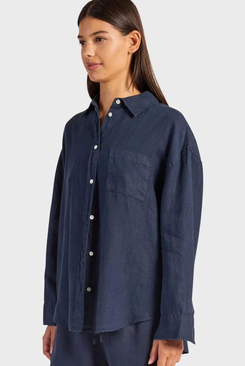 Discount Academy Brand Hampton Linen Shirt