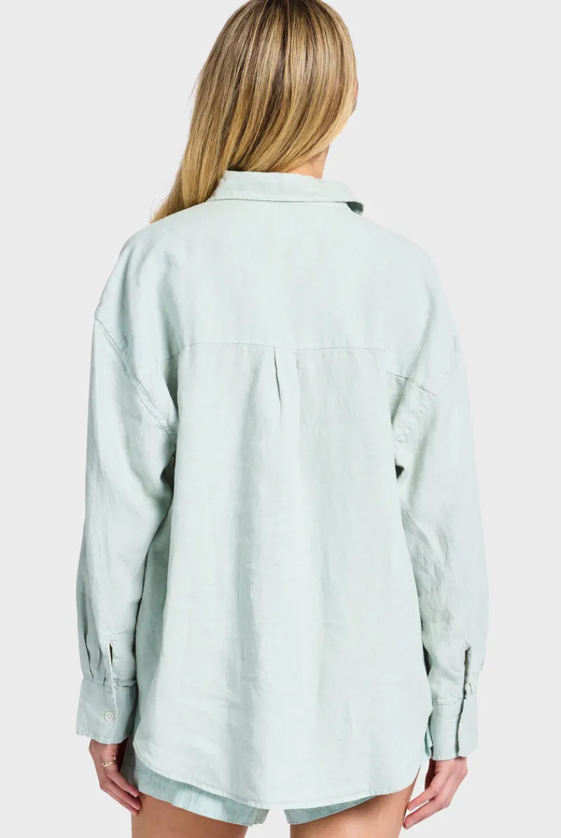 Sale Academy Brand Hampton Linen Shirt