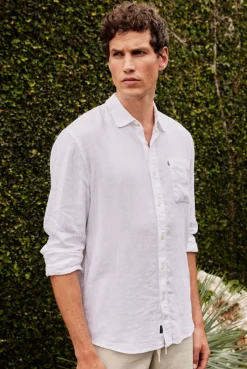 Sale Academy Brand Hampton Linen Shirt