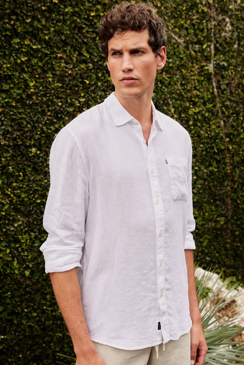 Sale Academy Brand Hampton Linen Shirt