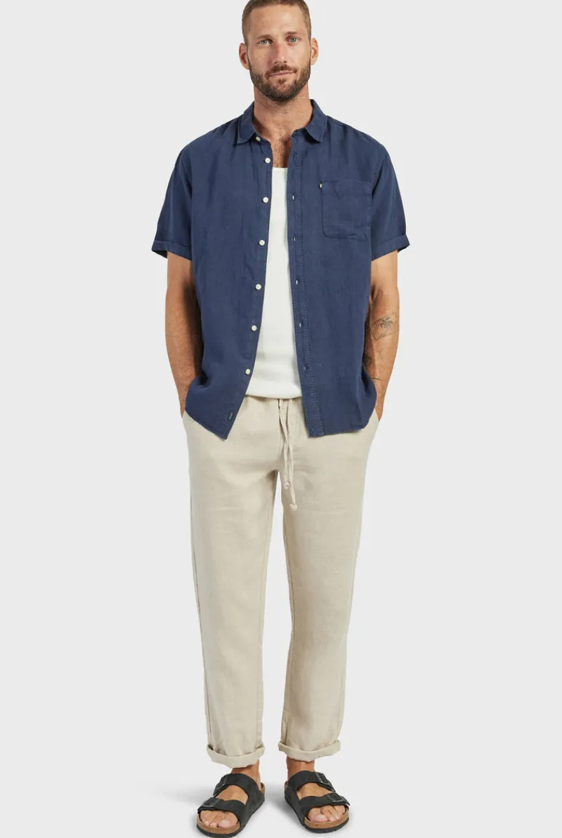 Clearance Academy Brand Hampton Linen S/S Shirt