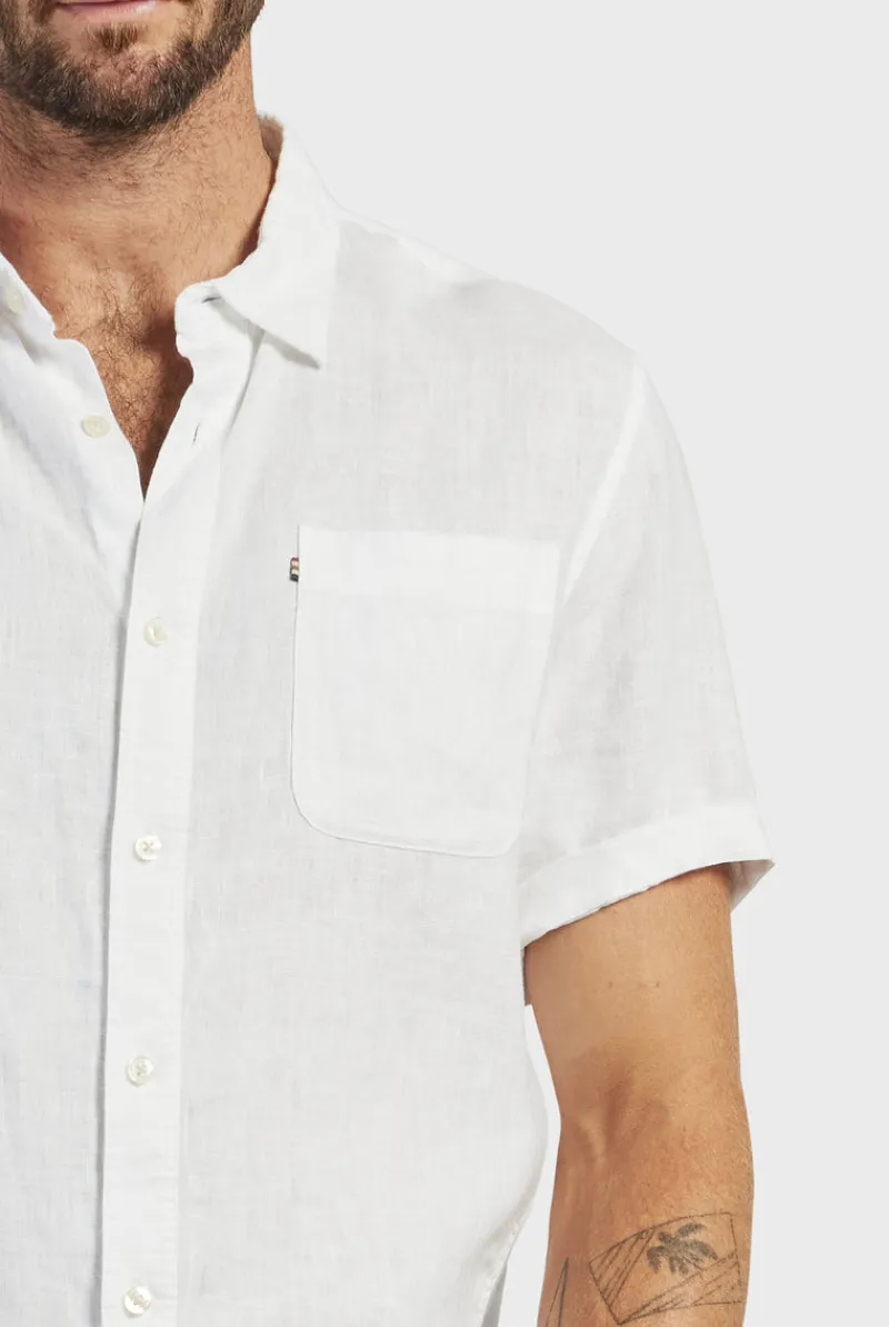 Hot Academy Brand Hampton Linen S/S Shirt