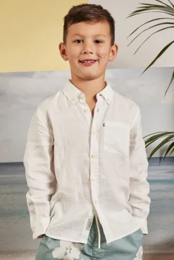 New Academy Brand Kids Hampton Linen Shirt