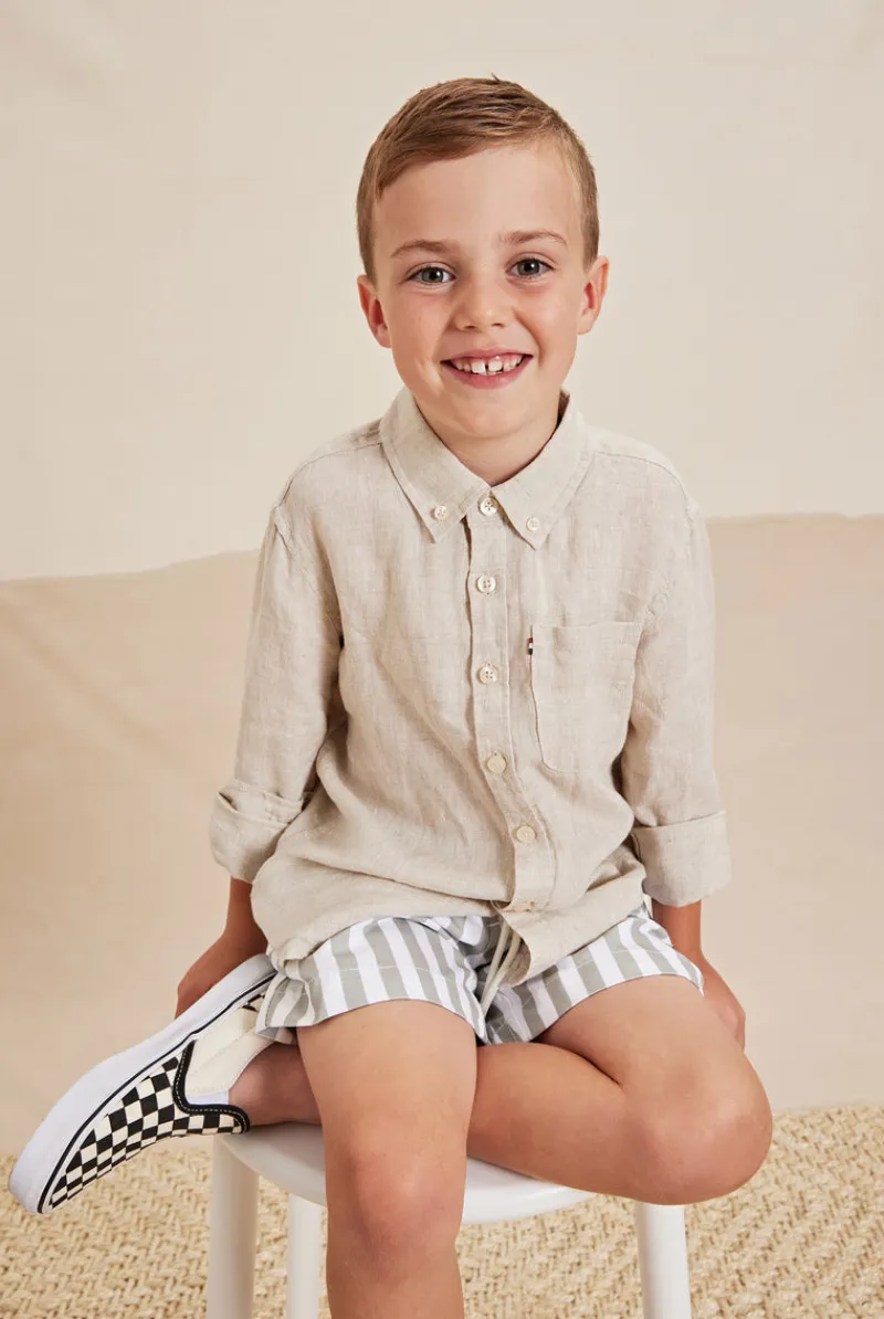 Outlet Academy Brand Kids Hampton Linen Shirt