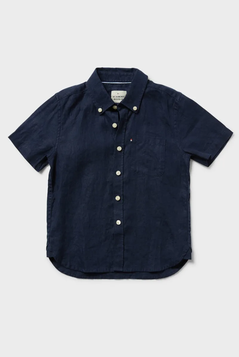 Outlet Academy Brand Kids Hampton SS Linen Shirt