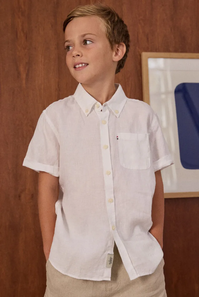 Fashion Academy Brand Kids Hampton SS Linen Shirt