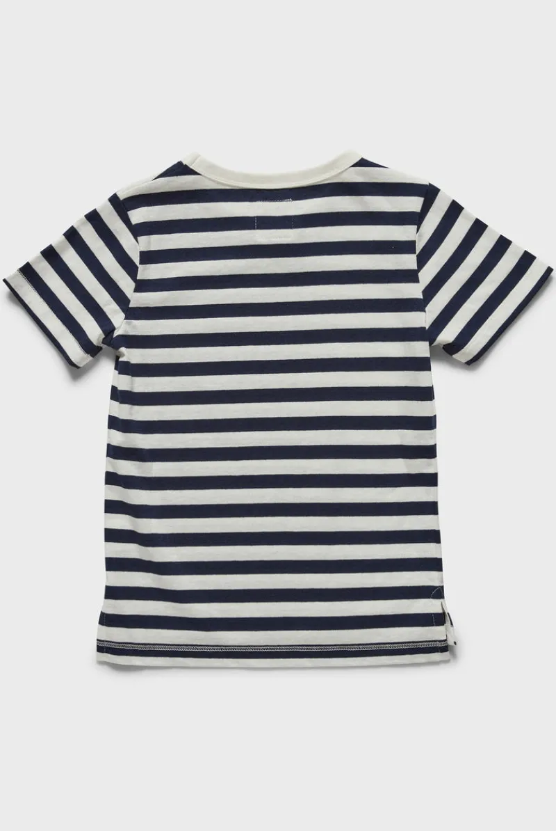 Discount Academy Brand Kids Stripe Blizzard Wash Tee