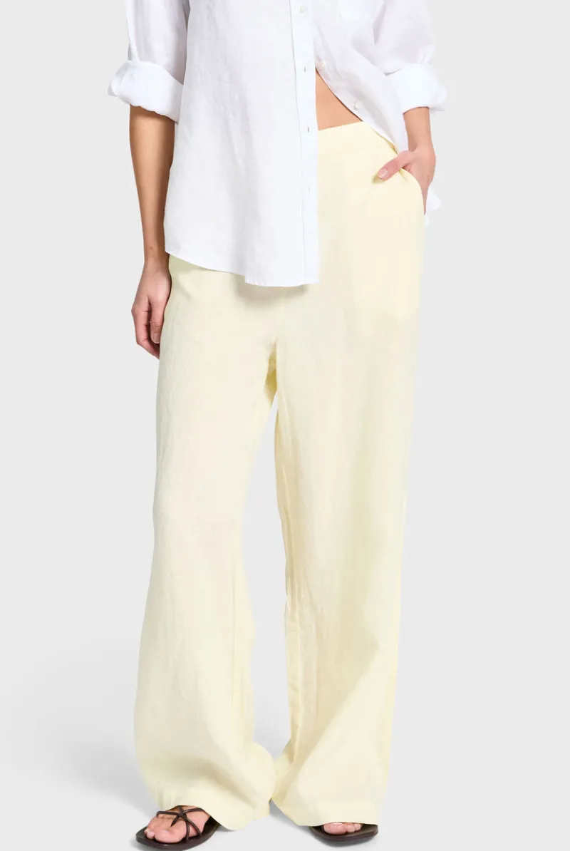 Clearance Academy Brand Linen Relaxed Trouser