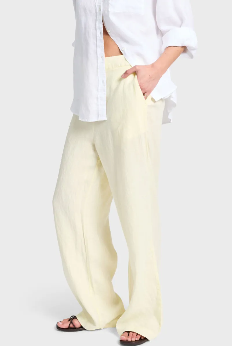 Clearance Academy Brand Linen Relaxed Trouser