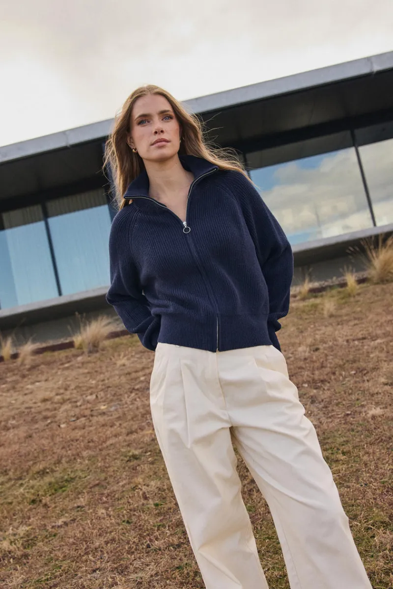 New Academy Brand Maple Zip Through Knit
