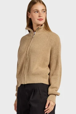 Online Academy Brand Maple Zip Through Knit