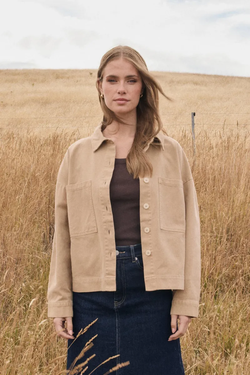 New Academy Brand Mary Twill Overshirt