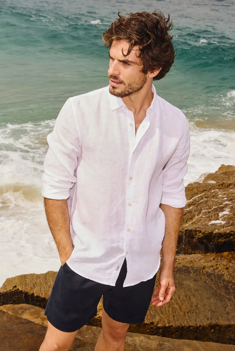 Discount Academy Brand Mick Linen Shirt