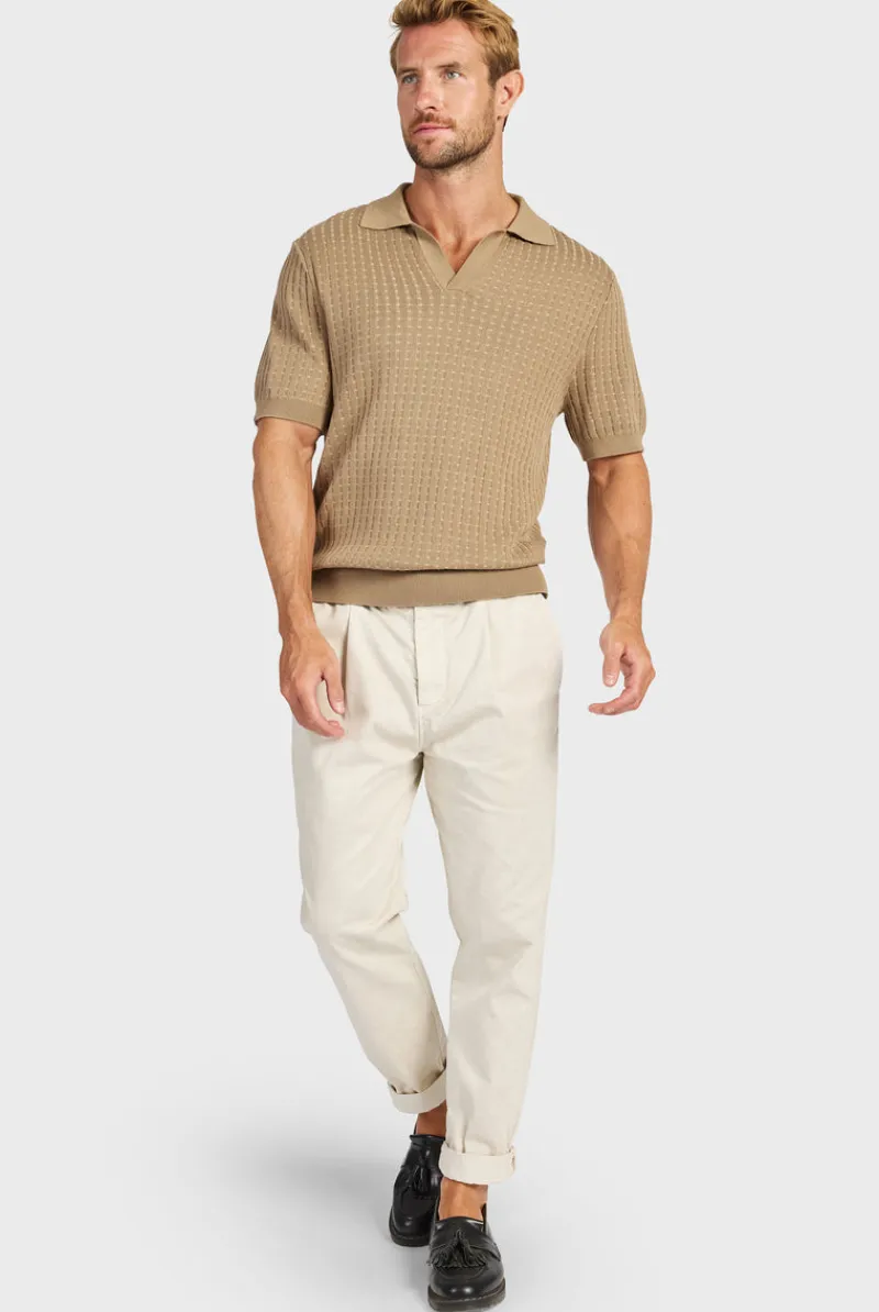 Hot Academy Brand Sanders Knit Polo