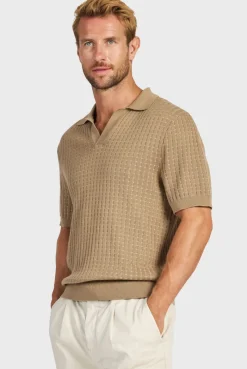 Hot Academy Brand Sanders Knit Polo