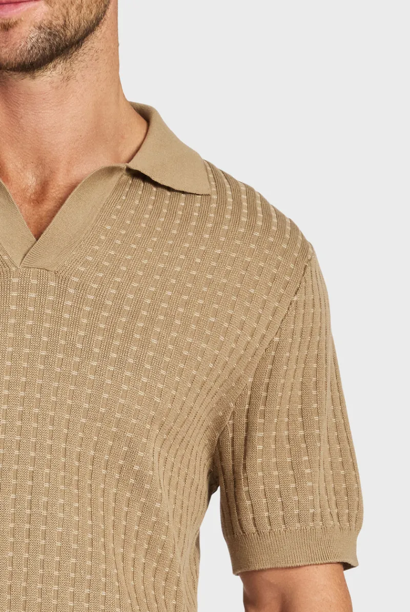 Hot Academy Brand Sanders Knit Polo