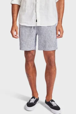 Clearance Academy Brand Stripe Riviera Linen Short