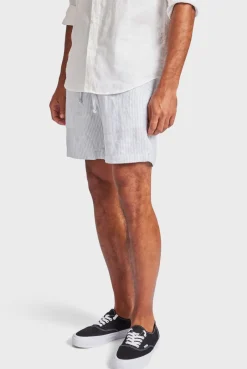 Hot Academy Brand Stripe Riviera Linen Short