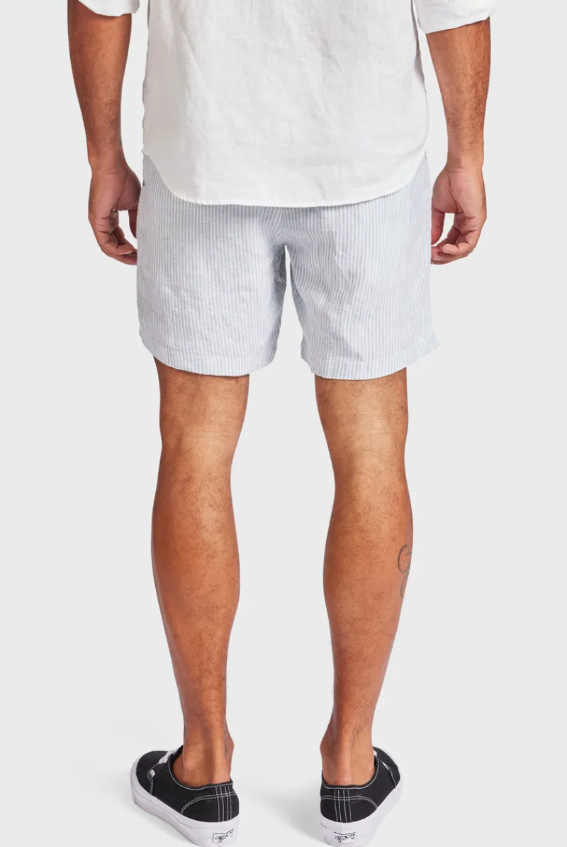Hot Academy Brand Stripe Riviera Linen Short